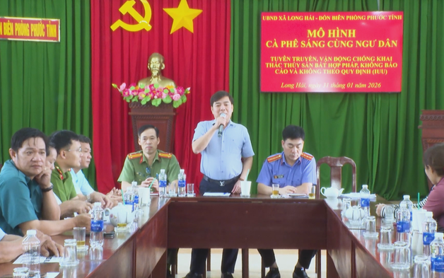 Cà phê sáng kết hợp tuyên truyền IUU cho ngư dân