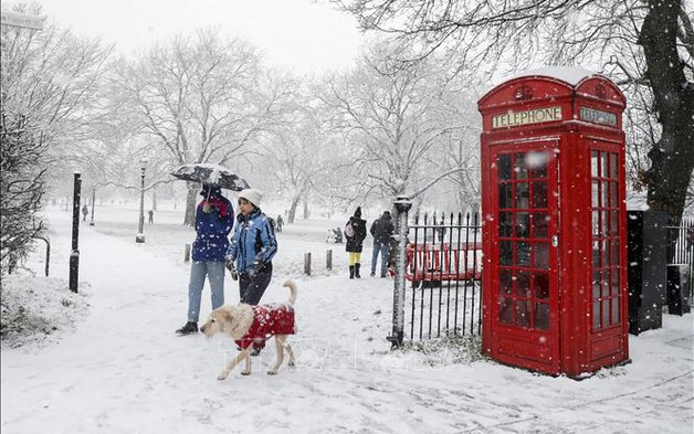Một loạt nước châu Âu cảnh báo về bão và tuyết