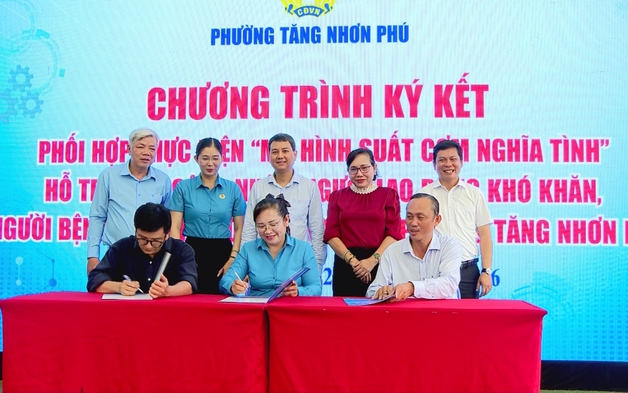 Công đoàn phường Tăng Nhơn Phú chăm lo thiết thực cho người lao động trong Tháng Công nhân 2026
