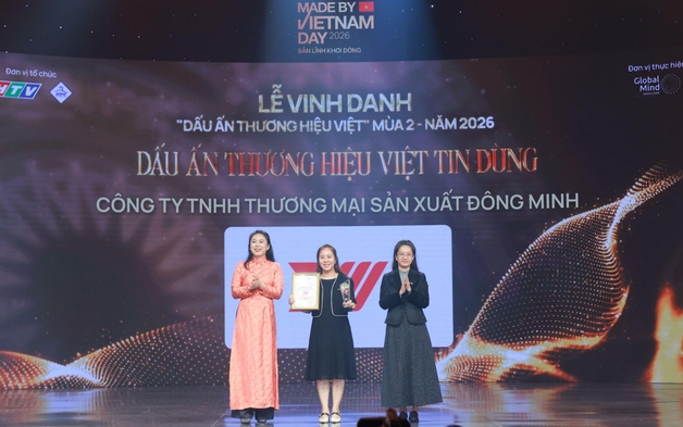 Đông Minh được vinh danh “Dấu Ấn Thương Hiệu Tin Dùng” tại Made By VietNam Day 2026