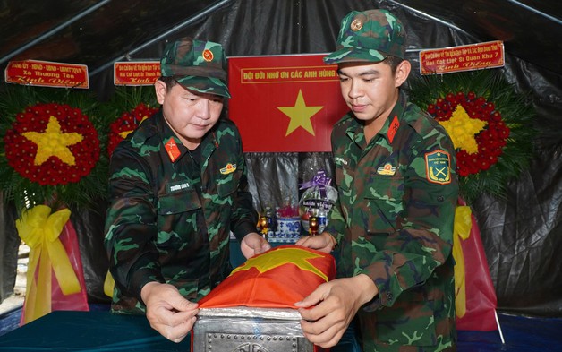 Tìm thấy 3 bộ hài cốt liệt sĩ tại xã Thường Tân