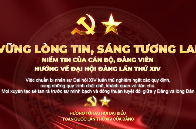 Vững lòng tin, sáng tương lai:
Niềm tin của cán bộ, Đảng viên
hướng về Đại hội Đảng lần thứ XIV